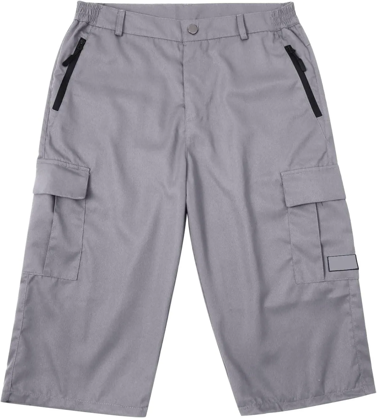 Big and Tall Cargo Shorts for Men Quick Dry Lightweight Hiking Athletic 3/4 Capris Casual Work Golf Short Pant Pocket