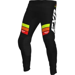 FXR  Black Orange HiVis Clutch MX Pants Breathable Comfort Adjustable Waist