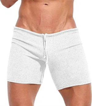 GOKKILRW Mens Shorts Gym Workout Breathable Stretchy Boxer Trunks Casual Athletic Shorts Summer Skinny Sexy Underpants 3 Inch