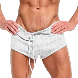 GOKKILRW Mens Shorts Gym Workout Breathable Stretchy Boxer Trunks Casual Athletic Shorts Summer Skinny Sexy Underpants 3 Inch