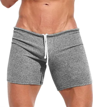GOKKILRW Mens Shorts Gym Workout Breathable Stretchy Boxer Trunks Casual Athletic Shorts Summer Skinny Sexy Underpants 3 Inch
