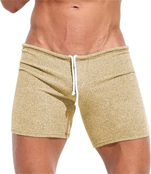 GOKKILRW Mens Shorts Gym Workout Breathable Stretchy Boxer Trunks Casual Athletic Shorts Summer Skinny Sexy Underpants 3 Inch