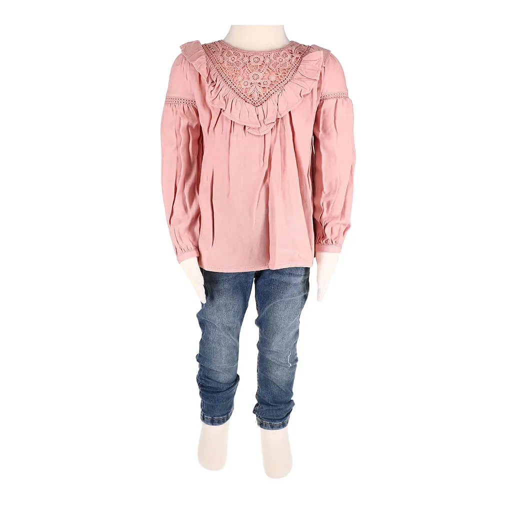 Long Sleeve Blouse and Pants Set