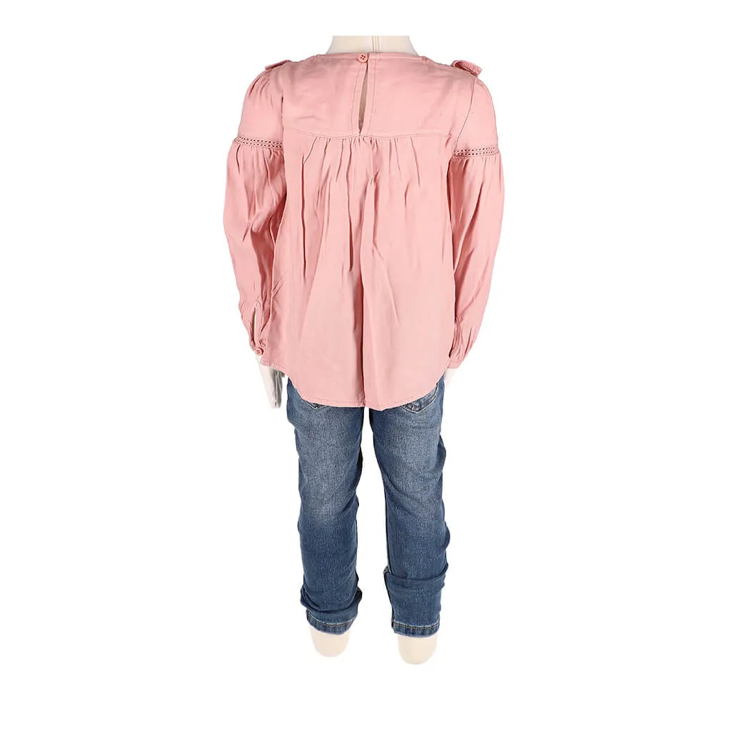 Long Sleeve Blouse and Pants Set