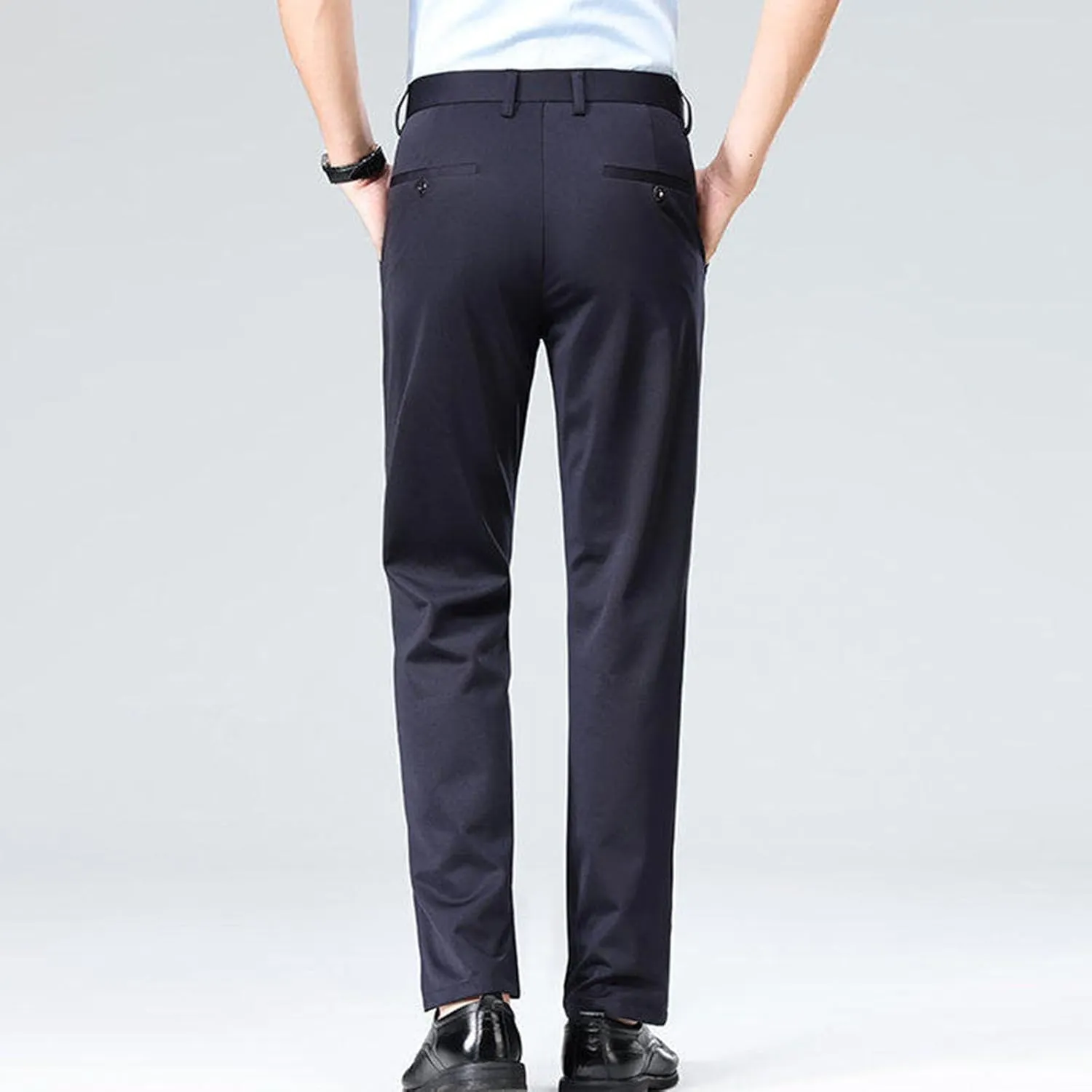 Mens Dress Pants Slim Fit Flat Front Suit Separates Pants Lightweight Slacks Business Vacation Regular for Work