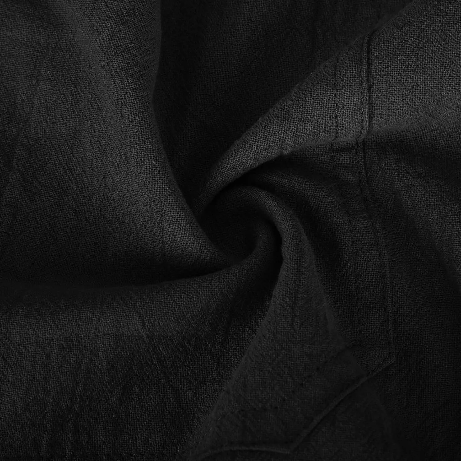 Mens Summer Cotton Linen Shorts Casual Lightweight Elastic Waist Boardshorts Front Pockets Plain Chino Pants Beachwear