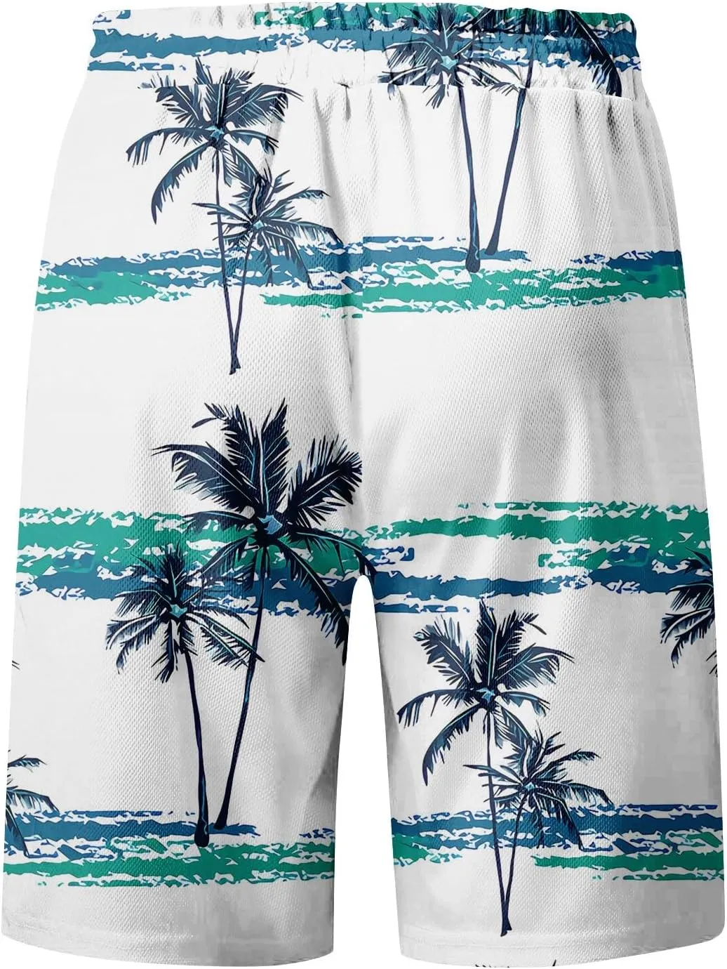 Mens Swim Trunks Hawaiian Quick Dry Swimming Bathing Suit with Pockets Stretchy Beach Swim Shorts