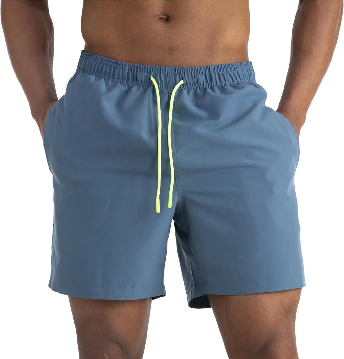 Men's Swim Trunks Quick Dry Beach Swim Shorts Stretch Bathing Suit Swimsuits with Pockets