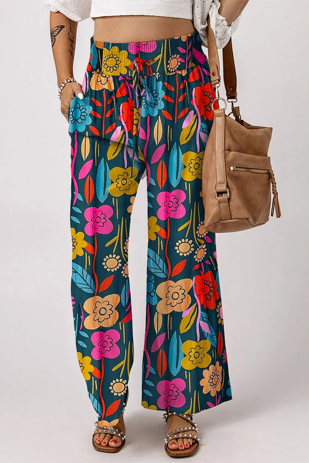 Night Garden Wide Legged Pants
