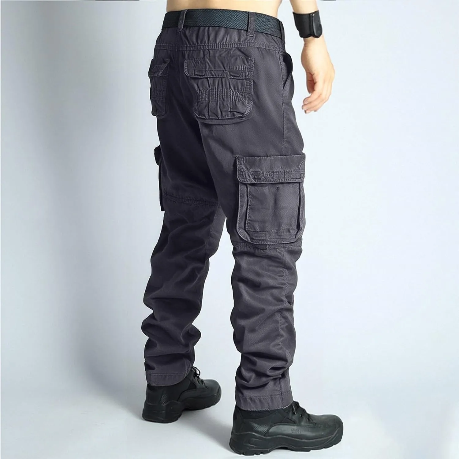 Tactical Cargo Pants for Men Ripstop Water Resistant Work Pants Stretch Slim Fit Comfy Outdoor Camping Hiking Trousers
